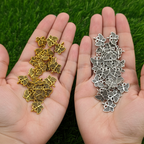 Oxidized Butterfly Charms Combo (Gold + Silver) – Antique Metal Butterfly Pendants for Jewellery Making