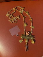 Traditional Royal Charm Phone Lanyard Necklace – Functional Elegance with Heritage Design